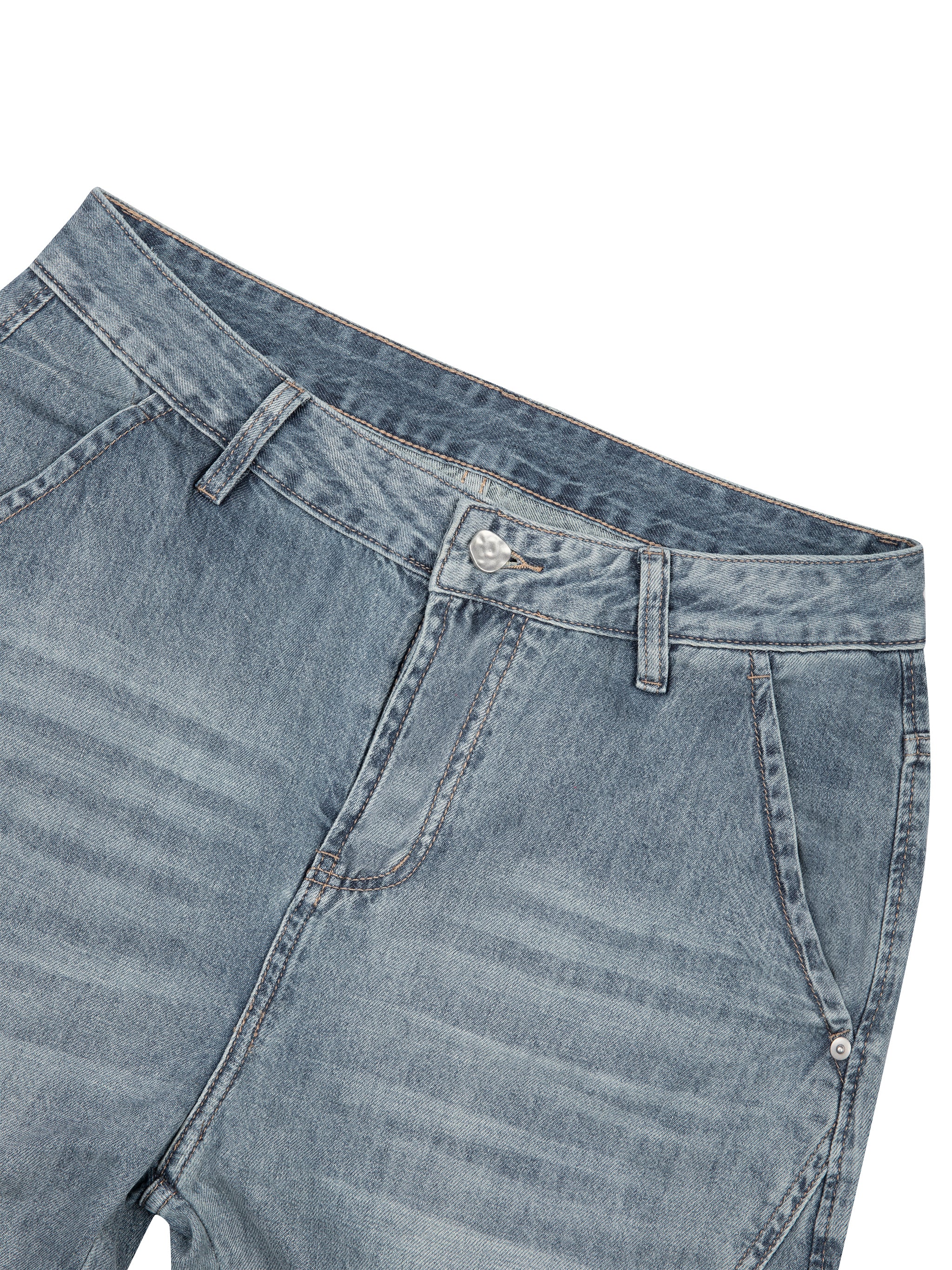 Men's Vintage Wash Barrel Leg Jeans