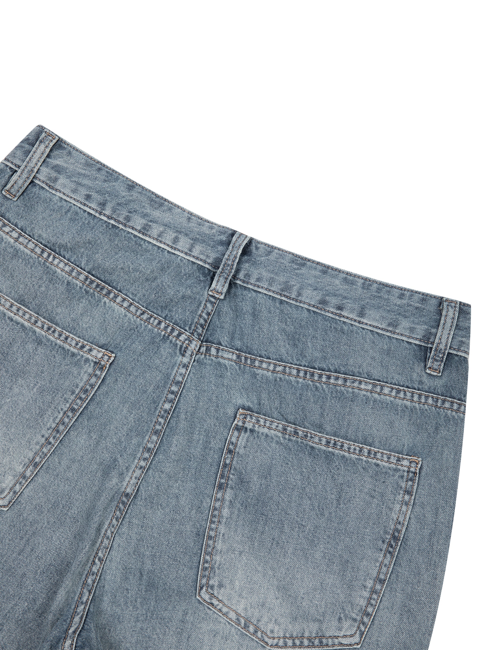 Men's Vintage Wash Barrel Leg Jeans