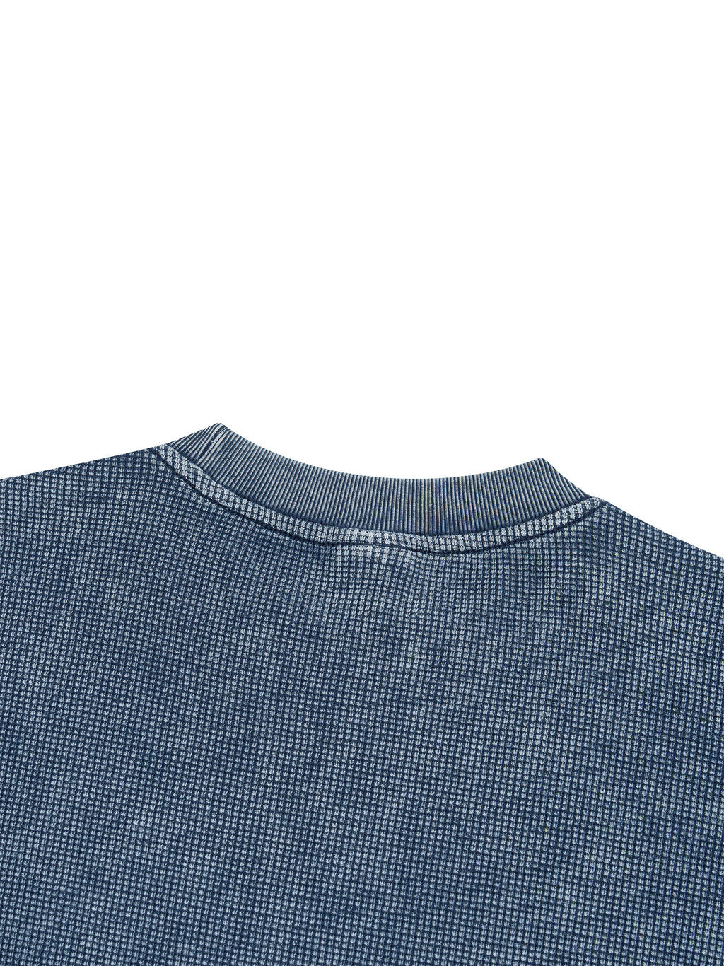 Textured Waffle Washed Boxy T-Shirt