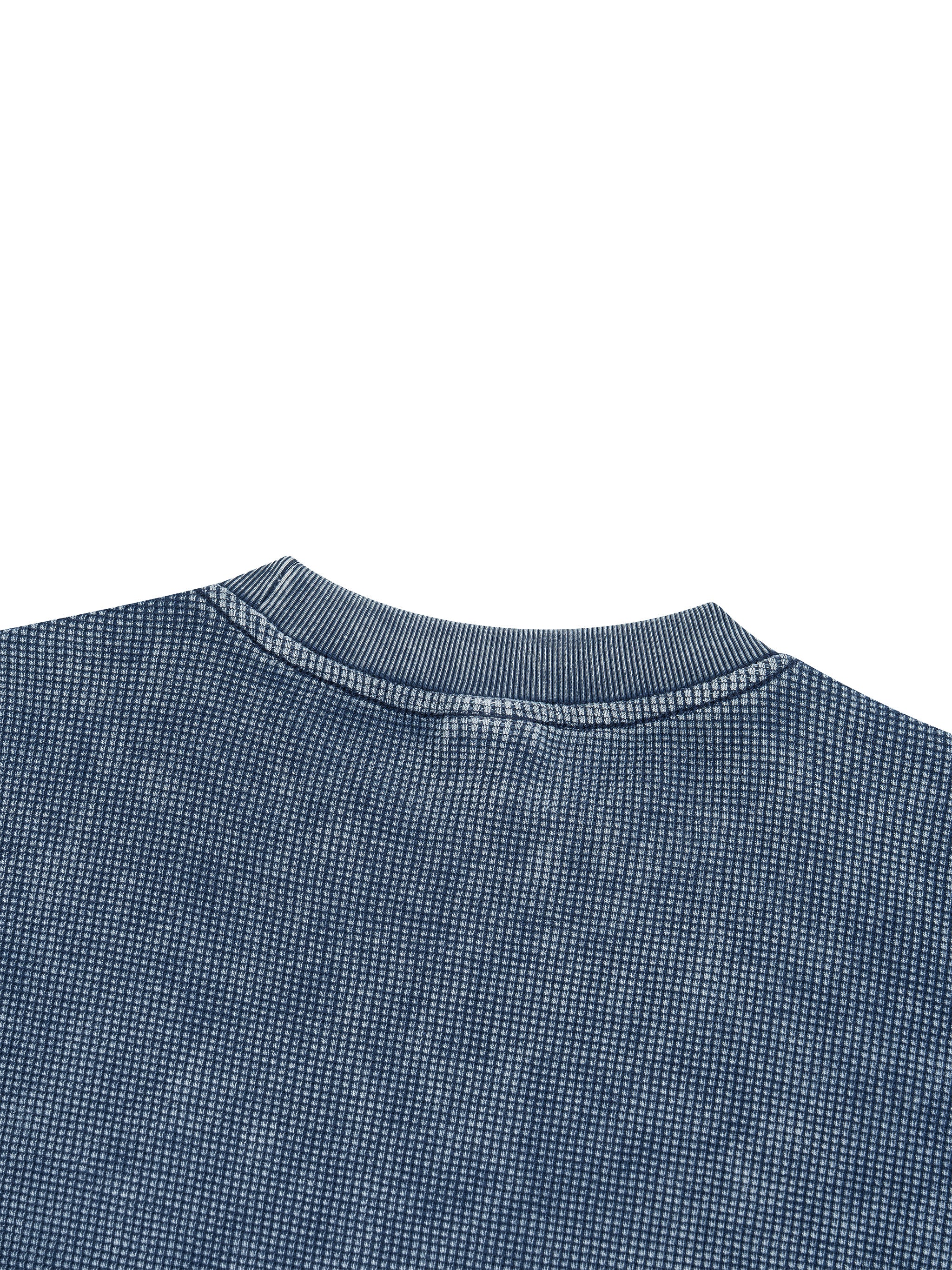 Textured Waffle Washed Boxy T-Shirt