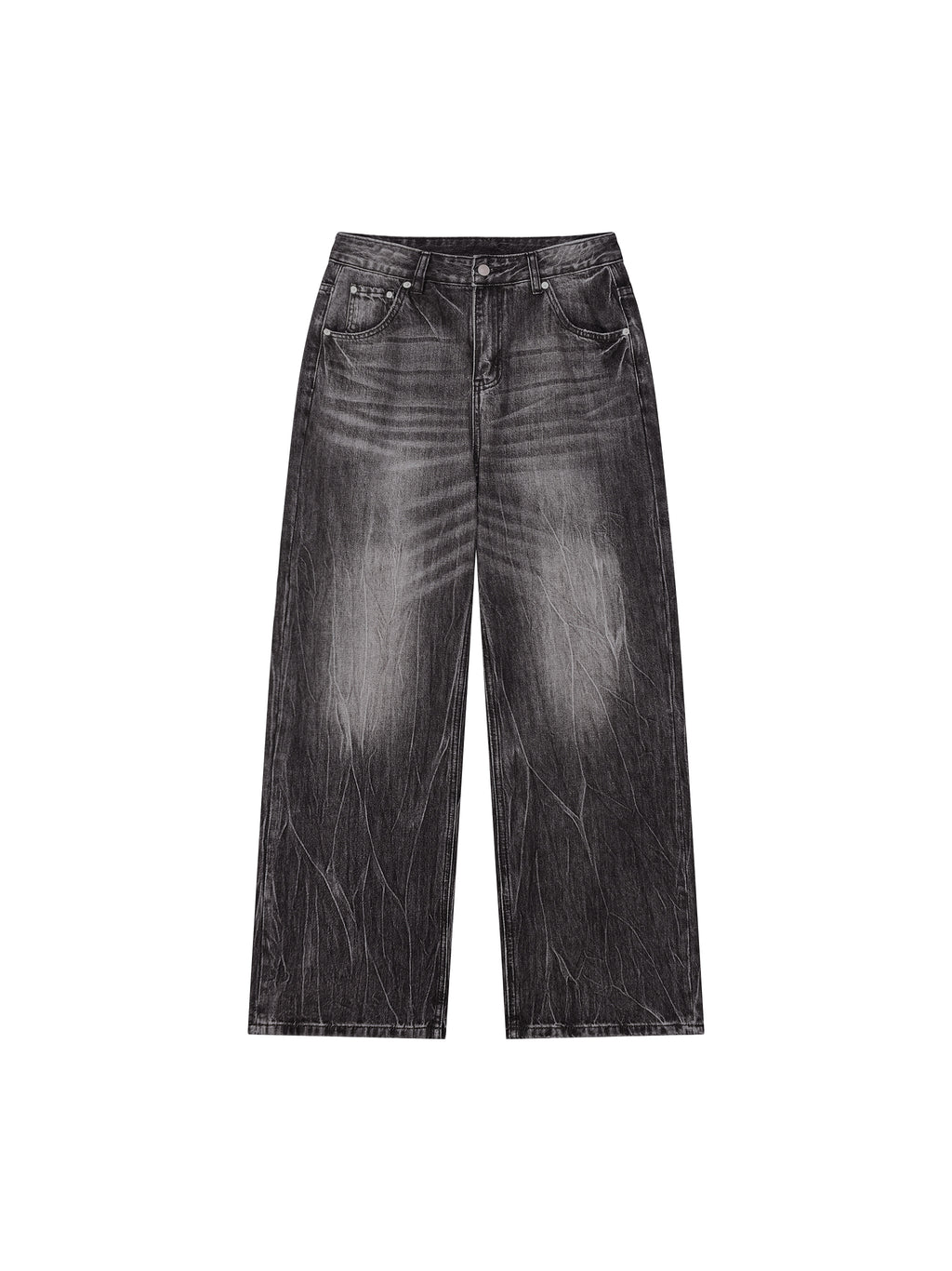 Men’s Vintage Wash Wide Leg Jeans