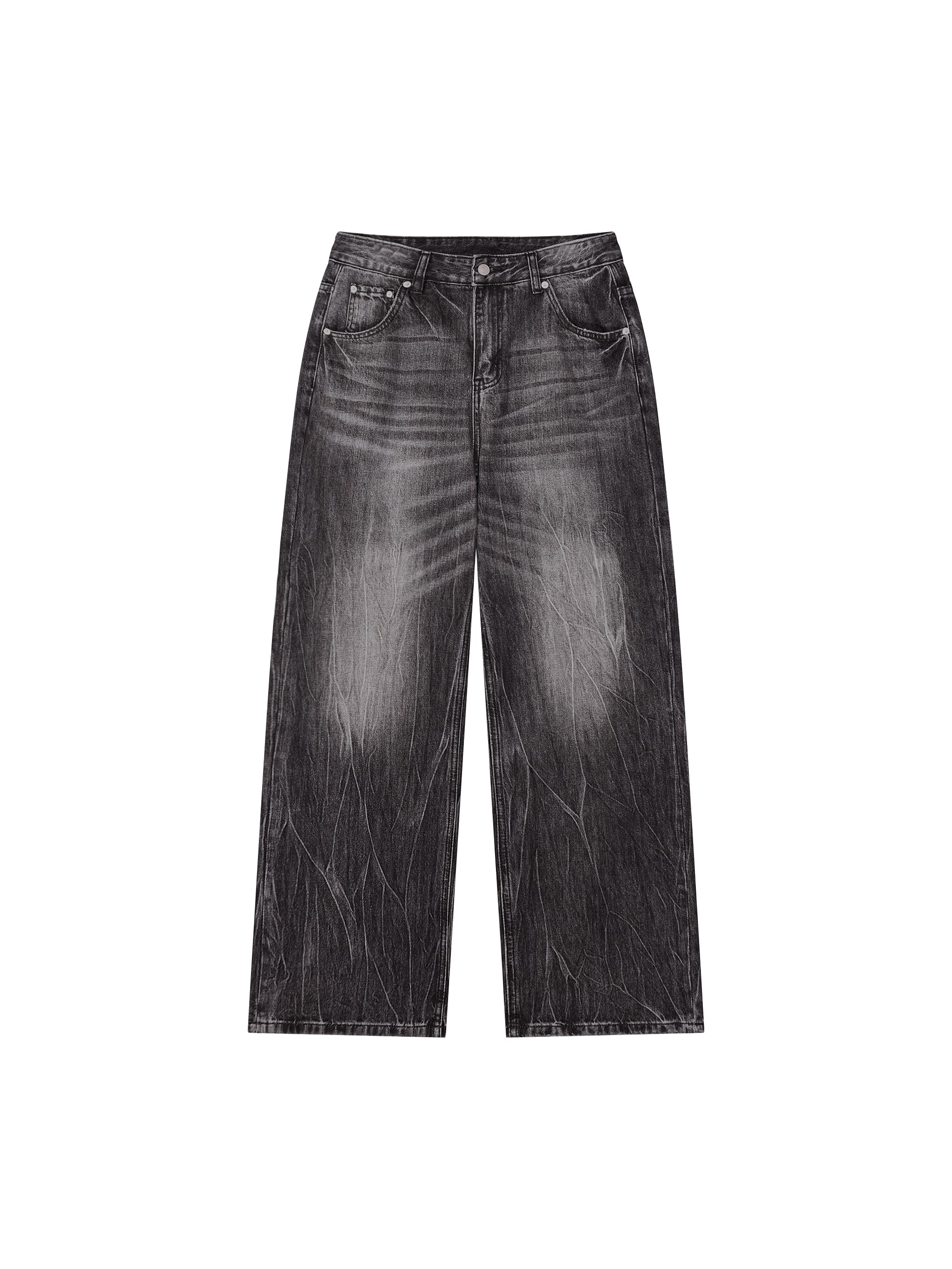 Men’s Vintage Wash Wide Leg Jeans