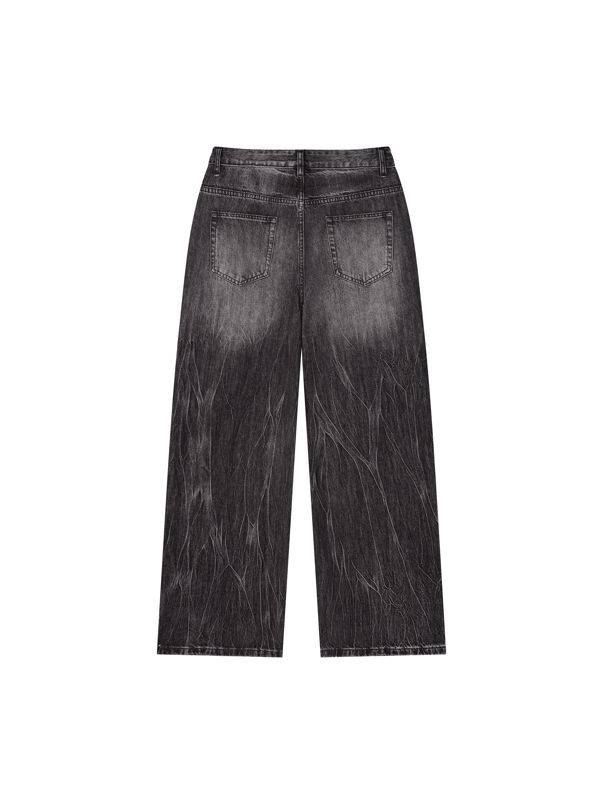 Men’s Vintage Wash Wide Leg Jeans